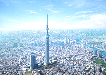 【東京スカイツリーの完成予想図】