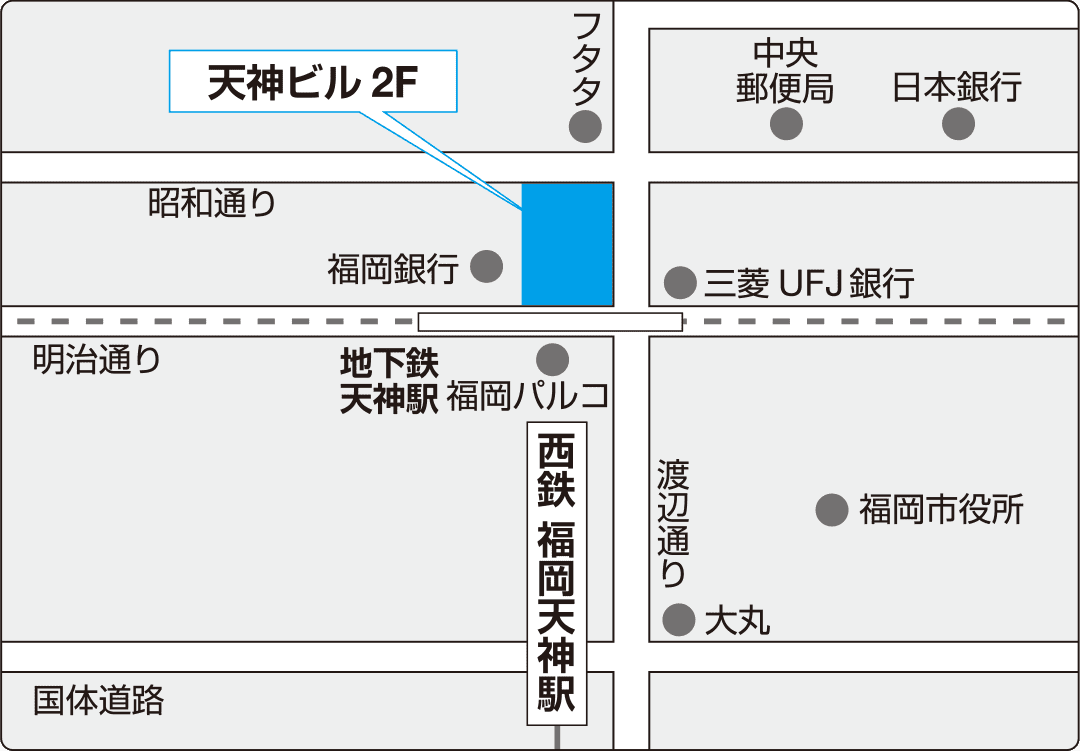 九州支店　福岡の地図