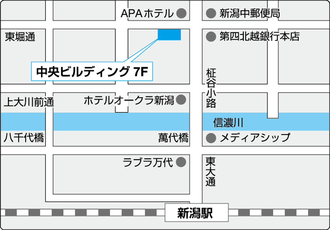 新潟支店　新潟の地図