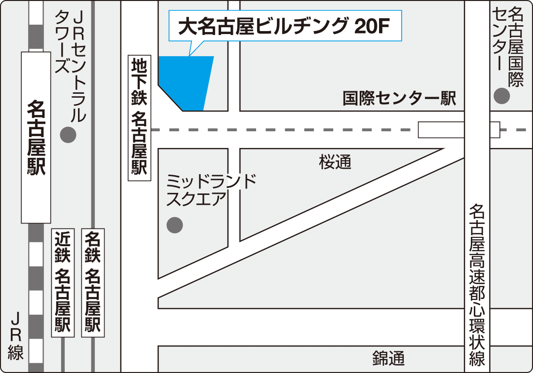 東海支店　名古屋の地図