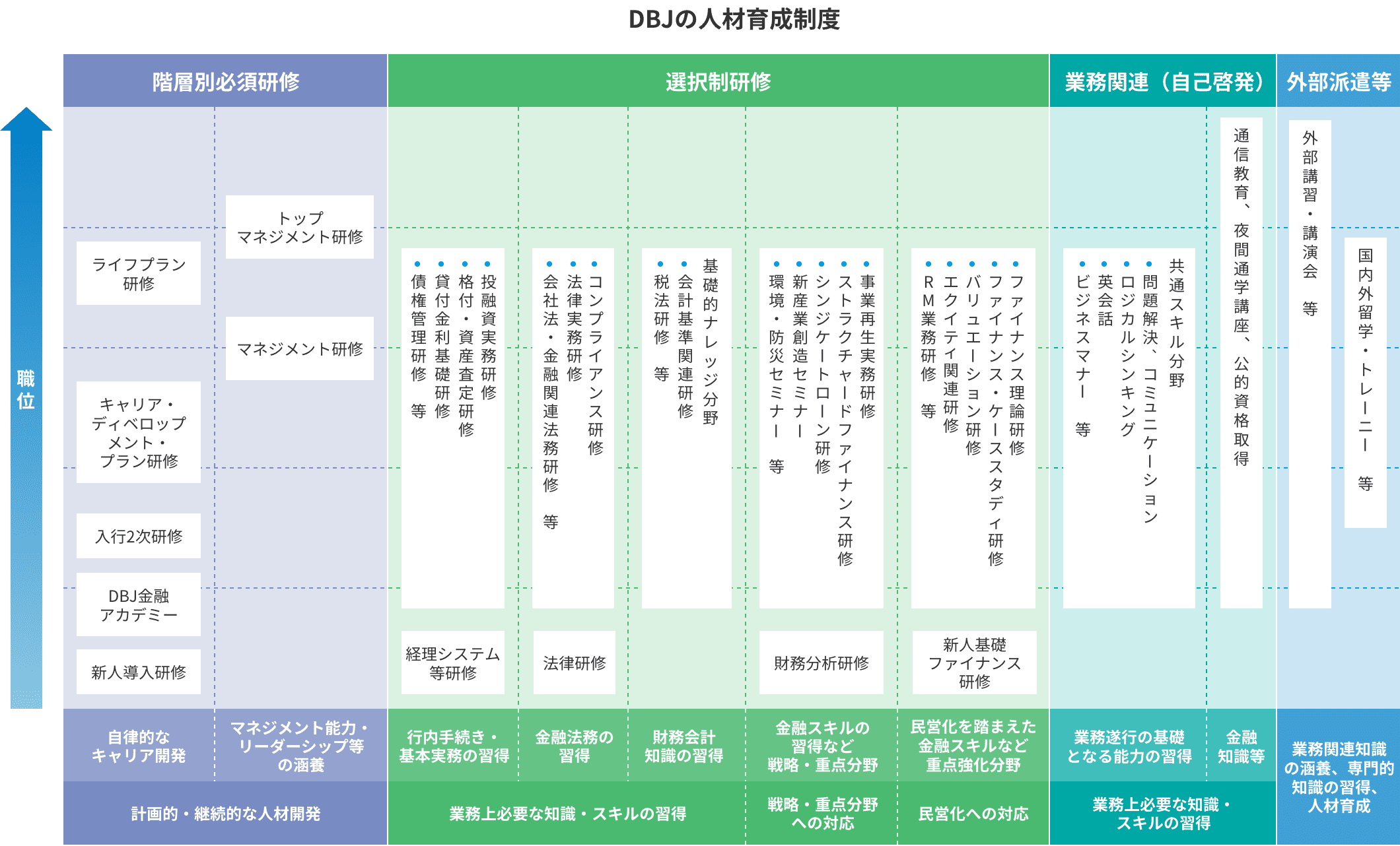 DBJの人材育成制度