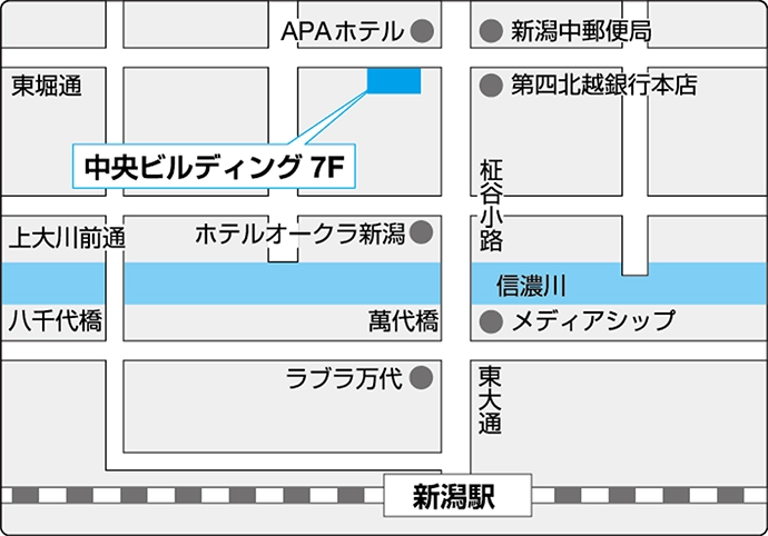 新潟支店の地図画像