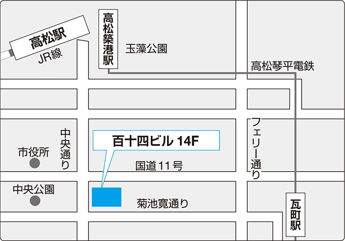 四国支店の地図画像