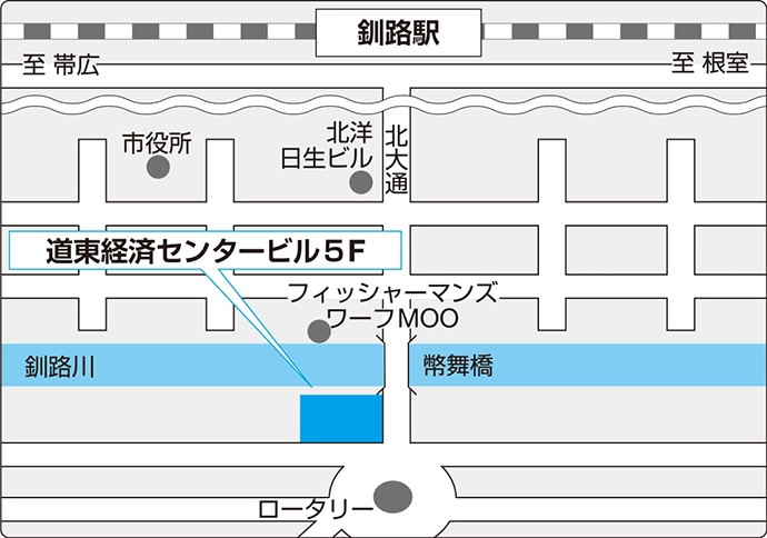 釧路事務所の地図画像