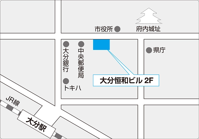 大分事務所の地図画像
