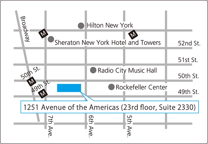 DBJ Americas Inc.の地図画像
