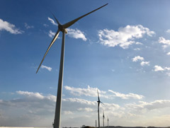 万葉の里風力発電所(福島県南相馬市)