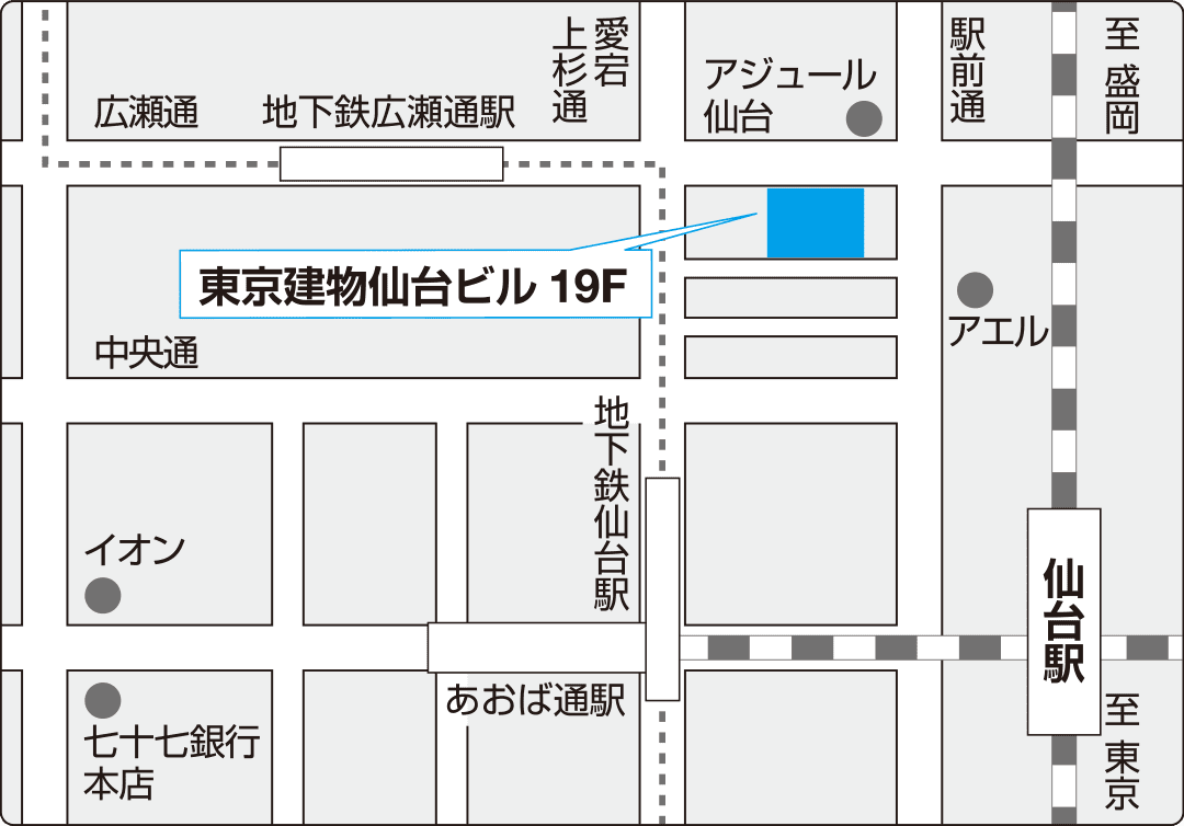 東北支店　仙台の地図