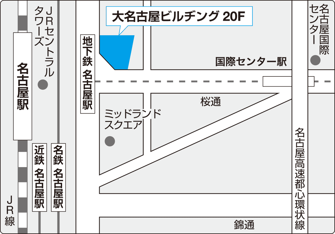 東海支店 名古屋の地図